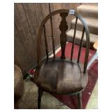 SOLID WOOD KITCHEN CHAIR, 2, ONE NOT PICTURED