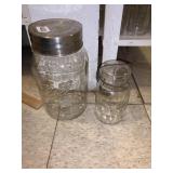 HUGE BALL GLASS JAR WITH LID AND ATLAS LOCKING