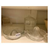 JUICERS, GLASS LIDDED CONTAINER
