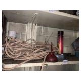 ROPE, OIL CAN, BRACKETS, LITHIUM GREASE