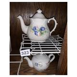 PRICE KENSINGTON TEA POT, CORDON BLEU CREAMER