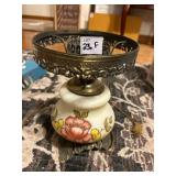 HAND PAINTED GLASS LAMP BASE