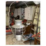 RED GLASS GLOBE RAILROAD LANTERN