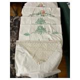 EMBROIDERED LACE TRIMMED PILLOWCASES