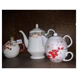 SANGO CHINA COFFEE POT, TEA FOR ONE, SAKURA
