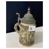 # 216 STEIN W/ FIGURAL SCENE W/ CHILDREN