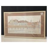 BRITA AUDAS SIGNED PHOTO OF A DAISY FRAMED AND