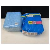 SZ XL ADULT PULL UPS AND DISPOSABLE UNDERBED PADS