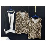 JONES NY LEOPARD PRINT BLOUSE 3X AND TANK 2X,