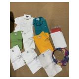 LANNIE FRATTARE GOLF SHIRTS, VISOR