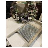 WASHBOARD AND WREATH