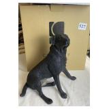 COUNTRY ARTISTS8" SITTING BLACK LAB DOG FIGURINE