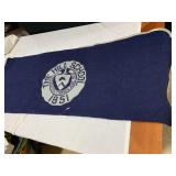 THE HILL SCHOOL 1851 WOOL BLANKET 68" X 64"