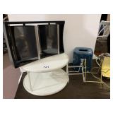 LAZY SUSAN, UNIQUE PICTURE FRAME, EASELS