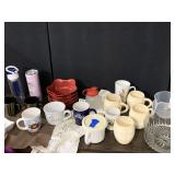 MUGS, SERVING BOWLS, INSULATED TUMBLERS, ETC.
