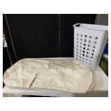 REAL SIMPLE CANVAS GARMENT BAG AND HAMPER