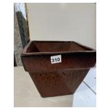GLAZED POTTERY PLANTER