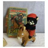 WIND UP MOTOR JOCK O PANDA ON A HORSE, MARX TOYS,