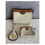 DOONEY AND BOURKE 3 PC SET, SMALL ZIP TOP BAG,