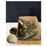 MISC KEROSENE LAMP PARTS ALL BRASS HOLDERS