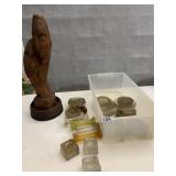 CARVED EMBRASING COUPLE, KNIFE RESTS, Etc..