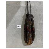 DRAW STRING BEADED PURSE VINTAGE