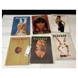 6 ISSUES OF PLAYBOY MAGAZINES 1960S
