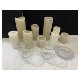 PILLAR CANDLE HOLDERS AND VASES