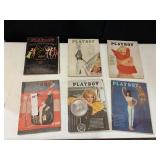 6 ISSUES OF PLAYBOY MAGAZINES 1960S