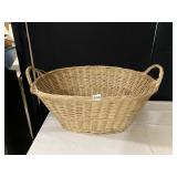 WICKER LAUNDRY BASKET