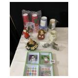 PAPER CUPS, CHRISTMAS FIGURINES, DIVIDED PLATE
