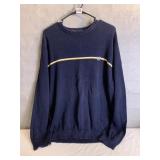 CHAPS LG BLUE SWEATER W/ STRIPE