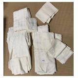 2 SETS OF TWIN SIZE CREAM BED SHEETS PLUS OTHERS