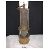 9" H - BRASS MINORS LANTERN