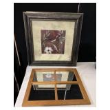 26X26 WALL ART, FRAME CRACKED IN CORNER, MIRRORED