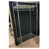 ROLLING GARMENT CART METAL 75" H X 35" W X 18" D