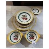 STANGL POTTERY FRUIT PATTERN, LARGE ROUND