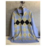 SOUTH POLE XL SWEATER BLUE/CREAM/BLACK