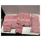 PINK BATH TOWEL SET