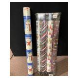 5 ROLLS CHRISTMAS WRAPPING PAPER