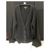 NWT INC SPARKLY BLACK CARDIGAN SWEATER SZ XL