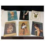 6 ISSUES OF PLAYBOYS FROM 1960S