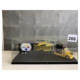 SEMI-TRUCK IN DISPLAY CASE STEELERS 2001