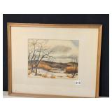 WATERCOLOR SIGNED LR ELIZABETH ELLEN
