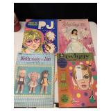 PAPER DOLL BOOKS, TWIGGY, WEDDING, PJ DOLL,