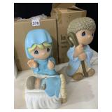 PRECIOUS MOMENTS PLASTIC NATIVITY 3 PIECES IN OB