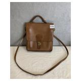 VINTAGE COACH FLIP TOP PURSE, TURN LOCK CLOSURE