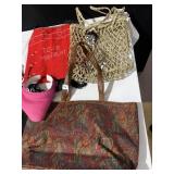 TOTE - PINK SCALA VISOR, CURLING IRON, TOTE BAG