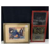 CATS CAFï¿½ SCENE AND GLASS FRONT CLOCK DOOR