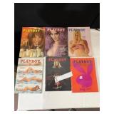 1972-1974 6 ISSUES OF PLAYBOY MAGAZINES